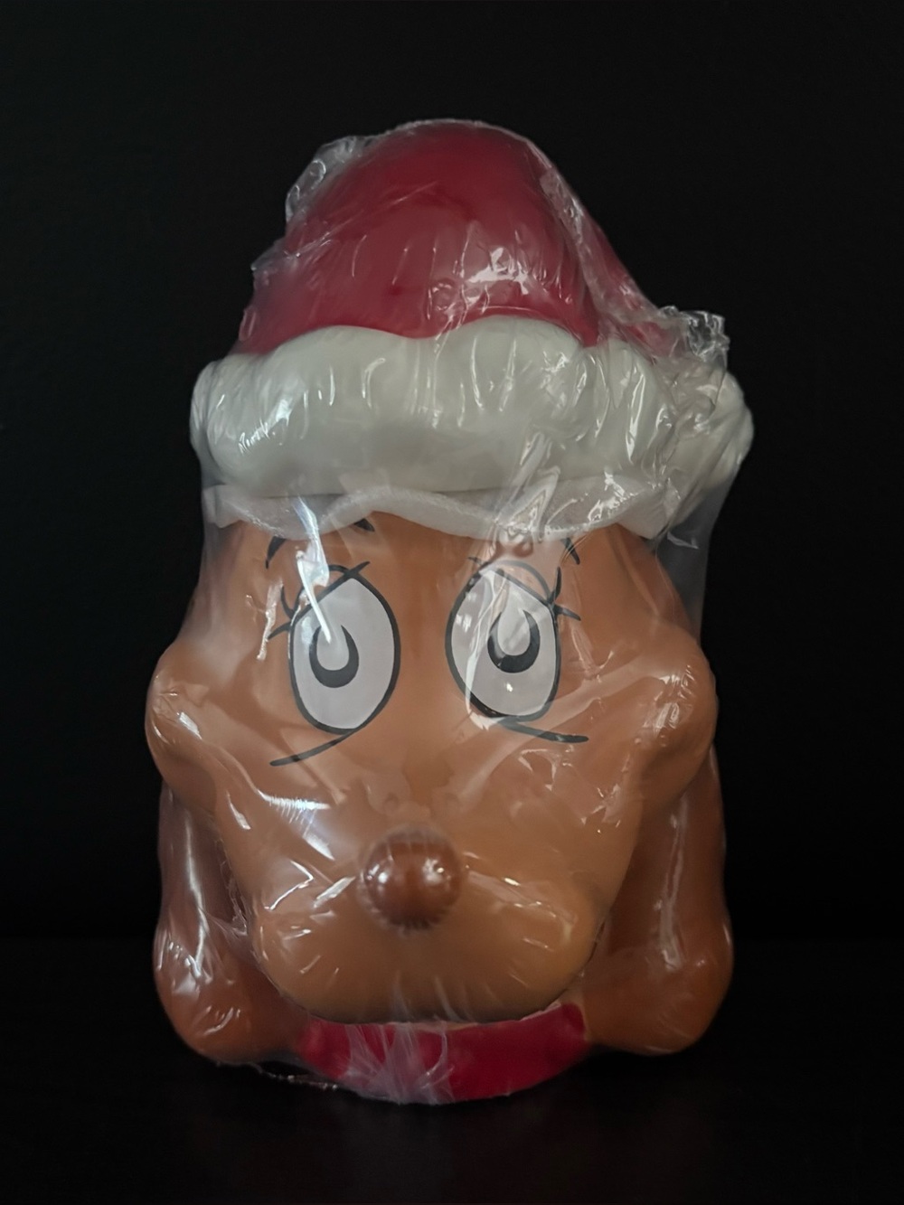 NEW Dr. Seuss The Grinch Max Dog Christmas Ceramic Cookie Candy Jar 8.5”